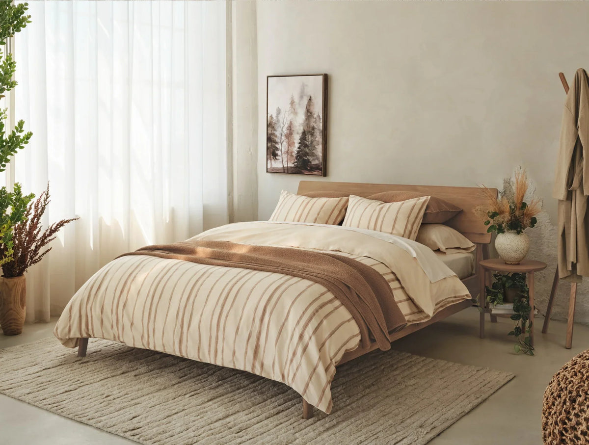 Cazadero Stripe Organic Duvet Cover